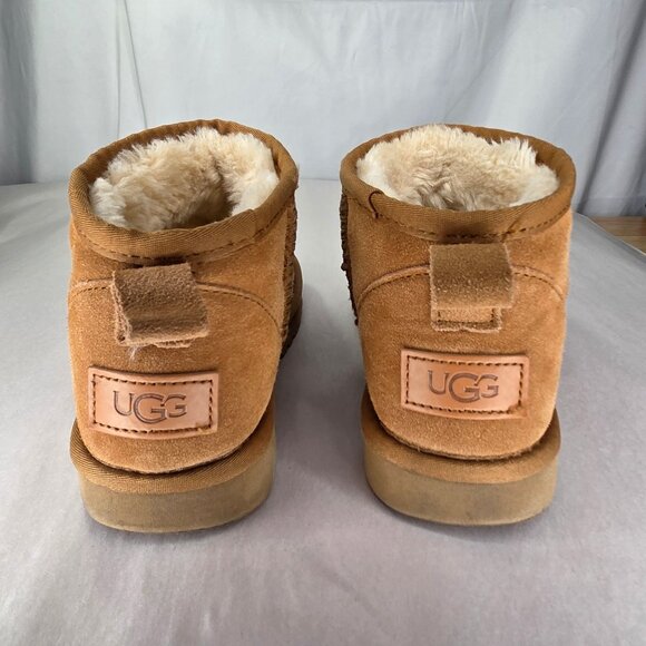 UGG Women's Classic Ultra Mini Chestnut Ankle Boot - Picture 4 of 7